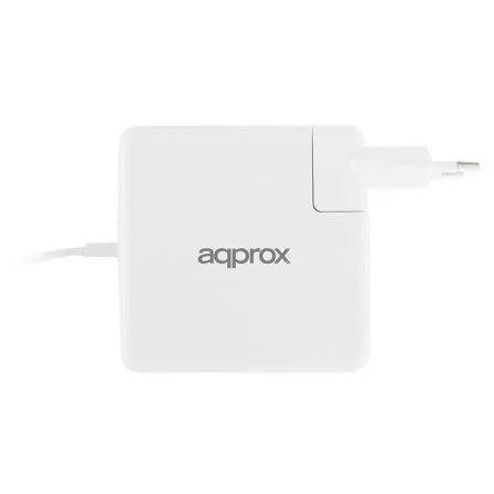 Approx Cargador para MacBook 45W/60W/85W Tipo C con Puerto USB adicional 5V 2.1A Approx Cargador para MacBook 45W/60W/85W Tipo C con Puerto USB adicional 5V 2.1A